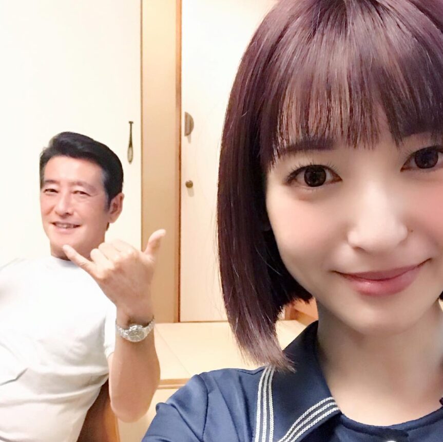 神田正輝さんと娘の沙也加さん（2018年10月3日）
